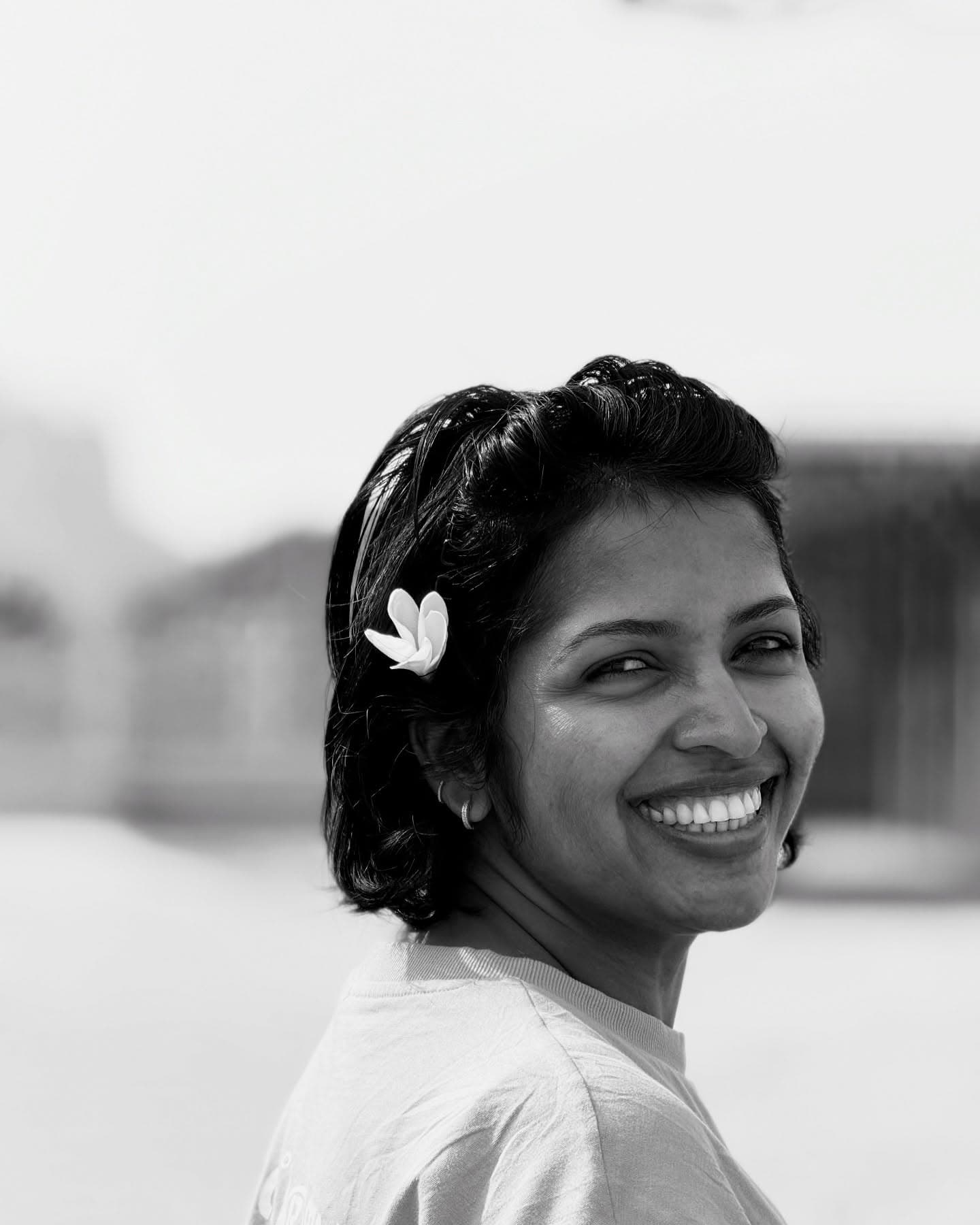 Raji Mol with finished artwork